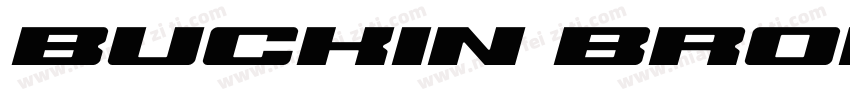 Buckin Bronc Spaced SuperItal字体转换